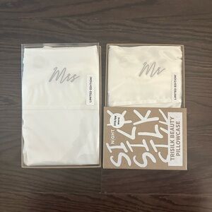 Mr and Mrs Trisilk pillowcases (queen)